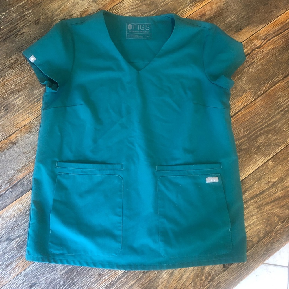 Figs scrub top, XS, green